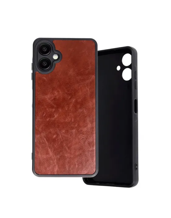 Samsung Galaxy A06 Kılıf Aras Deri Kapak - Bordo