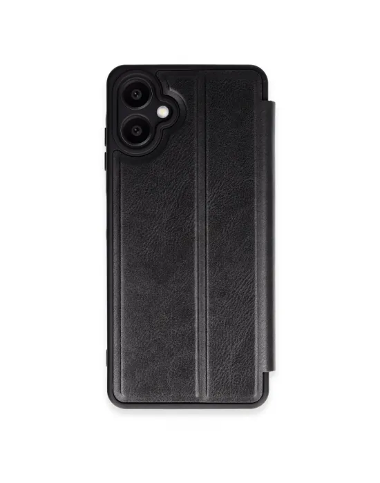 Samsung Galaxy A06 Kılıf Flip Cover - Siyah