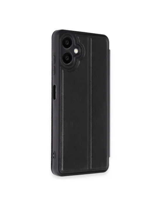 Samsung Galaxy A06 Kılıf Flip Cover - Siyah