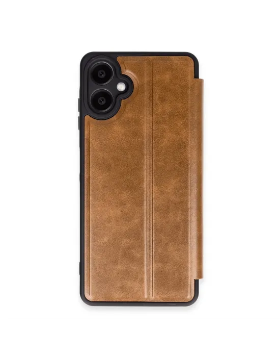 Samsung Galaxy A06 Kılıf Flip Cover - Taba