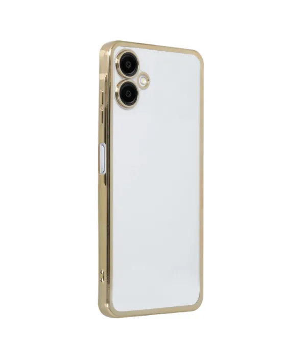 Samsung Galaxy A06 Kılıf Razer Lensli Silikon - Gold