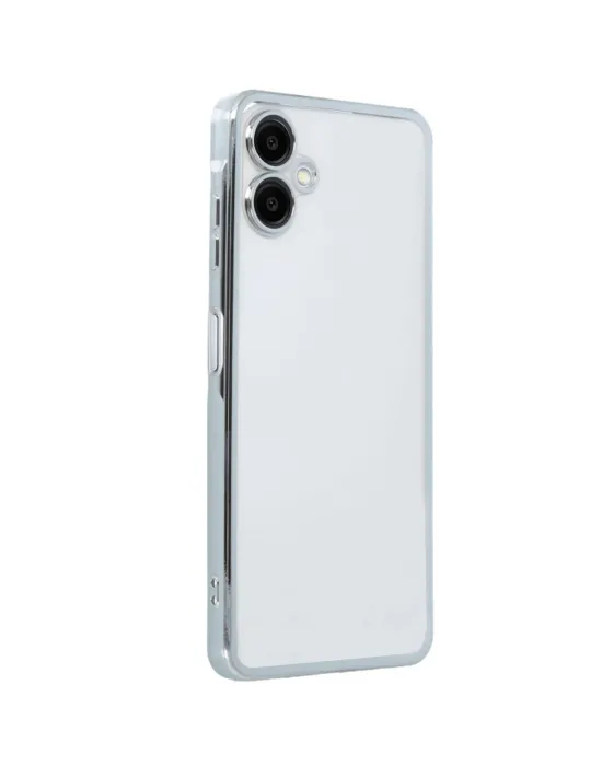 Samsung Galaxy A06 Kılıf Razer Lensli Silikon - Gümüş