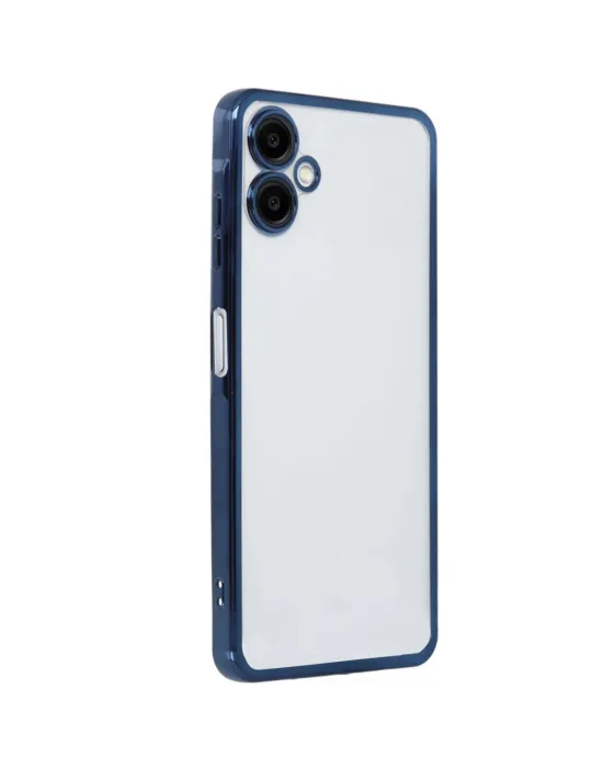 Samsung Galaxy A06 Kılıf Razer Lensli Silikon - Lacivert