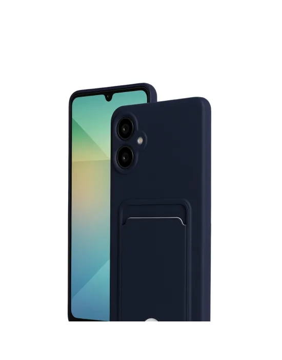 Samsung Galaxy A07 4g Kelvin Kartvizitli Silikon - Lacivert