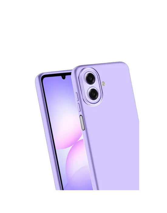 Samsung Galaxy A07 4g Nano İçi Kadife Silikon - Lila