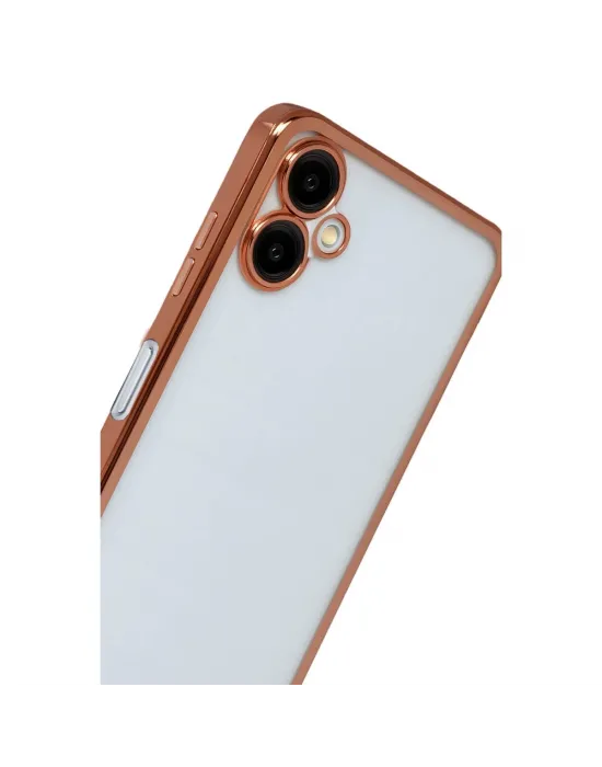 Samsung Galaxy A07 4g Razer Lensli Silikon - Çöl Titanyum