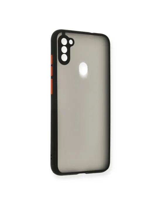 Samsung Galaxy A11 Kılıf Montreal Silikon Kapak - Siyah