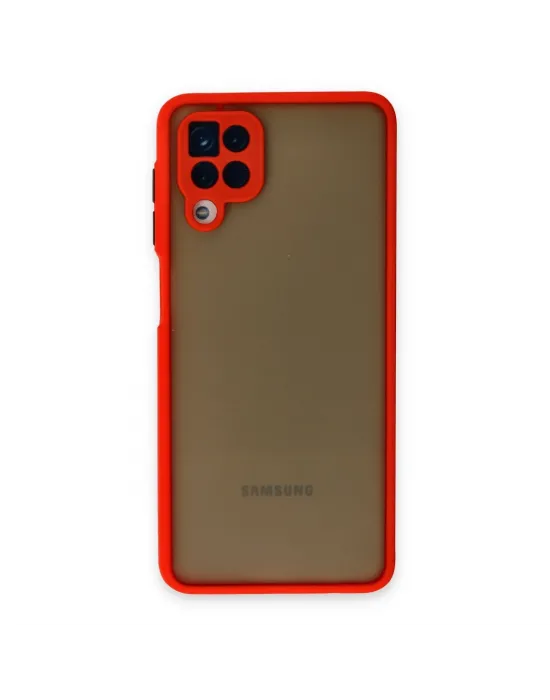 Samsung Galaxy A12 Kılıf Montreal Silikon Kapak - Kırmızı