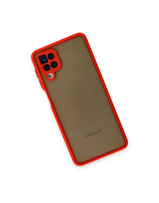 Samsung Galaxy A12 Kılıf Montreal Silikon Kapak - Kırmızı