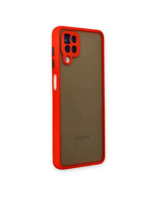 Samsung Galaxy A12 Kılıf Montreal Silikon Kapak - Kırmızı