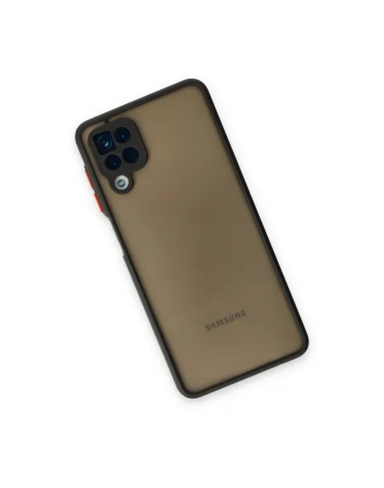 Samsung Galaxy A12 Kılıf Montreal Silikon Kapak - Siyah