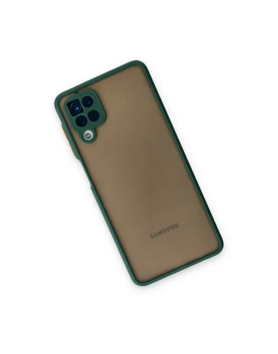 Samsung Galaxy A12 Kılıf Montreal Silikon Kapak - Yeşil