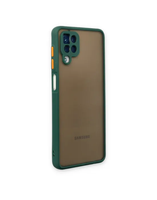 Samsung Galaxy A12 Kılıf Montreal Silikon Kapak - Yeşil