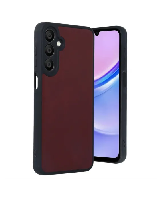 Samsung Galaxy A16 5g Kılıf Aras Deri Kapak - Bordo