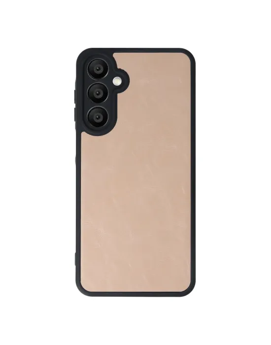 Samsung Galaxy A16 5g Kılıf Aras Deri Kapak - Pudra