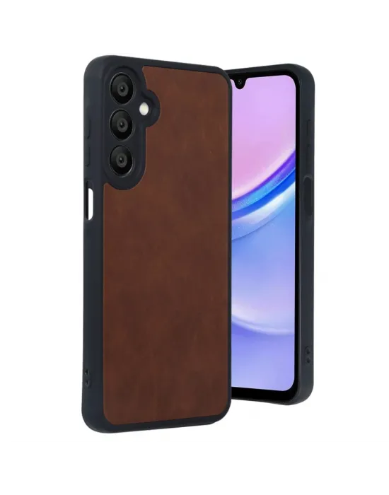 Samsung Galaxy A16 5g Kılıf Aras Deri Kapak - Taba