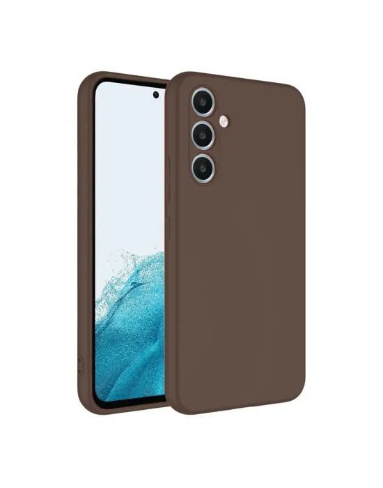Samsung Galaxy A16 5g Kılıf First Silikon - Kahverengi