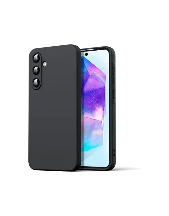 Samsung Galaxy A16 5g Kılıf Nano İçi Kadife Silikon - Siyah