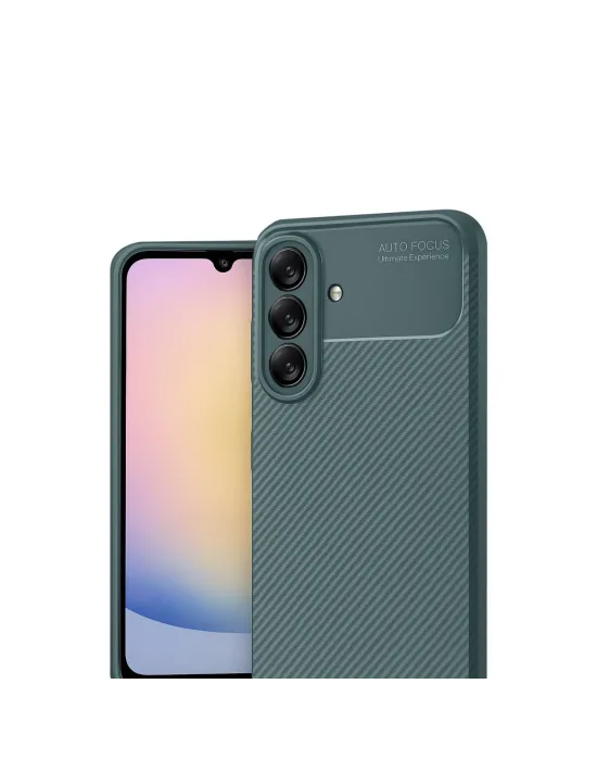 Samsung Galaxy A17 5g Auto Focus Karbon Kapak - Koyu Yeşil