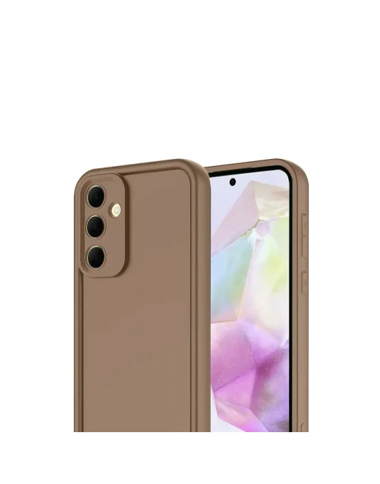 Samsung Galaxy A17 5g Viera Silikon - Kahverengi