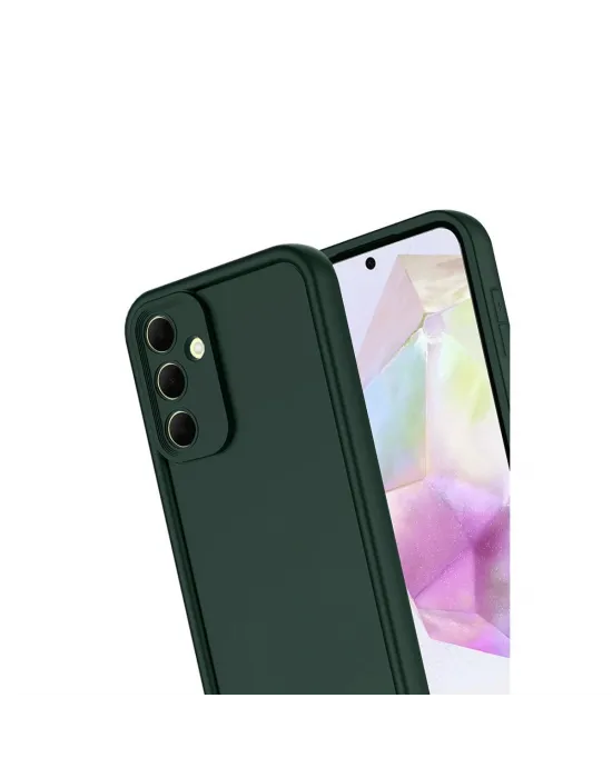 Samsung Galaxy A17 5g Viera Silikon - Koyu Yeşil