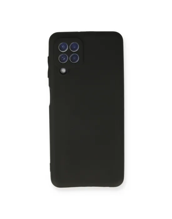 Samsung Galaxy A22 Kılıf First Silikon - Siyah