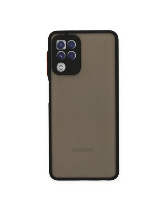 Samsung Galaxy A22 Kılıf Montreal Silikon Kapak - Siyah