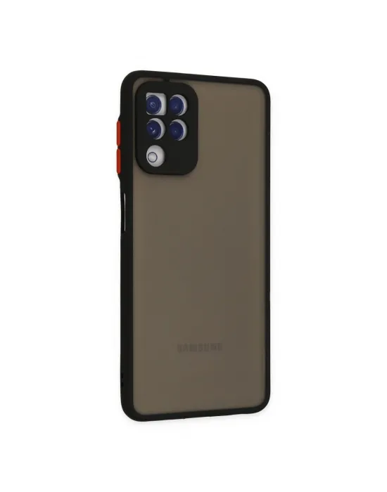 Samsung Galaxy A22 Kılıf Montreal Silikon Kapak - Siyah