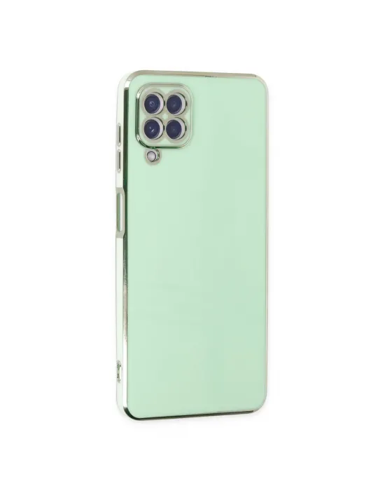 Samsung Galaxy A22 Kılıf Volet Silikon - Açık Yeşil