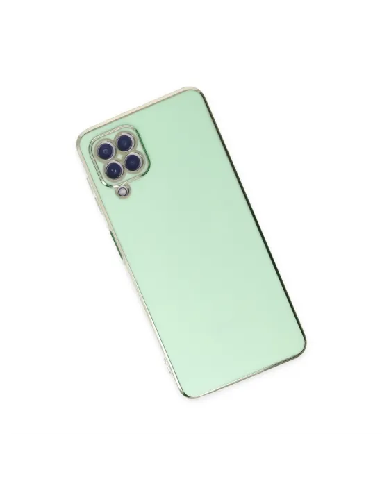 Samsung Galaxy A22 Kılıf Volet Silikon - Açık Yeşil