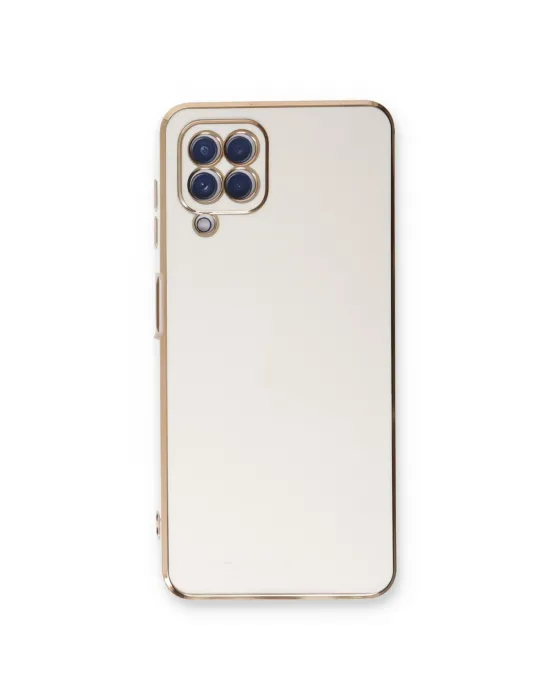 Samsung Galaxy A22 Kılıf Volet Silikon - Beyaz
