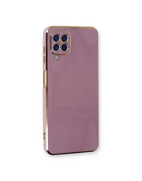Samsung Galaxy A22 Kılıf Volet Silikon - Mor