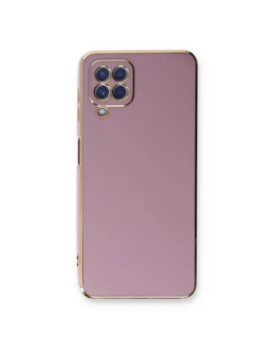 Samsung Galaxy A22 Kılıf Volet Silikon - Mor