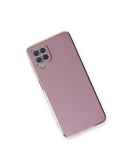 Samsung Galaxy A22 Kılıf Volet Silikon - Mor