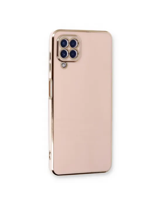 Samsung Galaxy A22 Kılıf Volet Silikon - Pembe