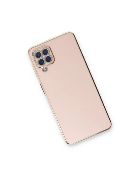Samsung Galaxy A22 Kılıf Volet Silikon - Pembe