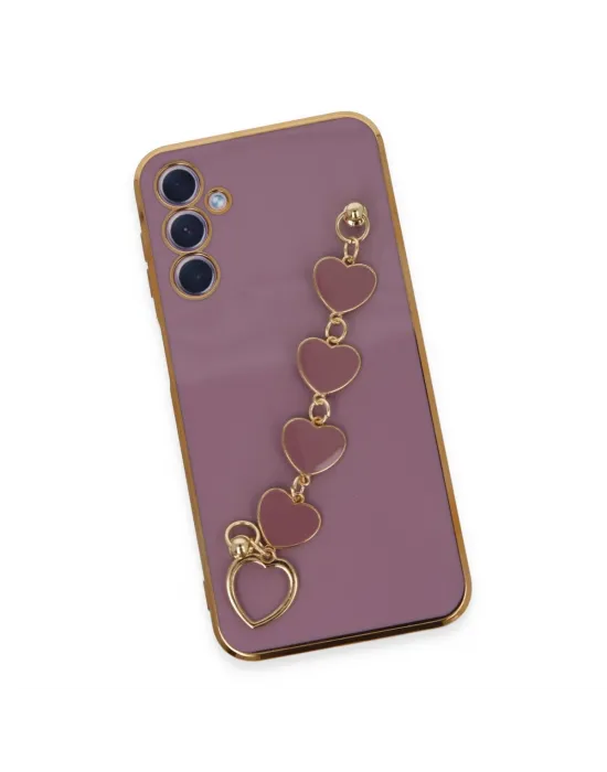 Samsung Galaxy A24 4g Kılıf Esila Silikon - Mor