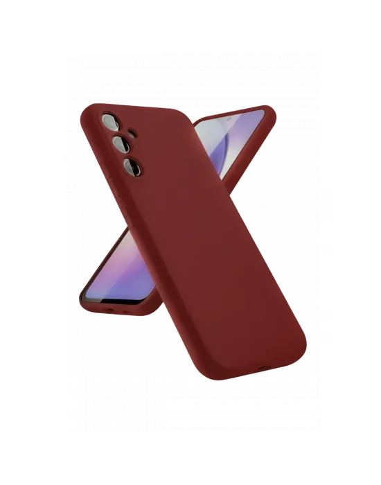 Samsung Galaxy A24 4g Kılıf First Silikon - Bordo