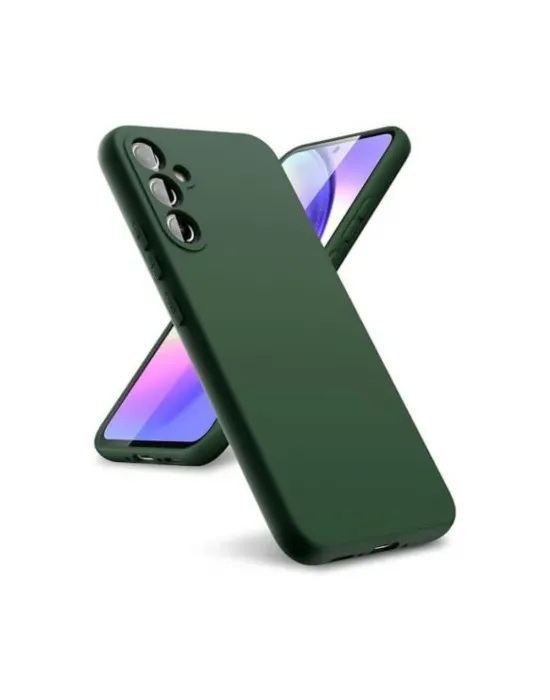 Samsung Galaxy A24 4g Kılıf First Silikon - Koyu Yeşil