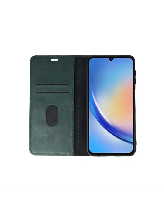 Samsung Galaxy A24 4g Kılıf Trend S Plus Kapaklı Kılıf - Yeşil