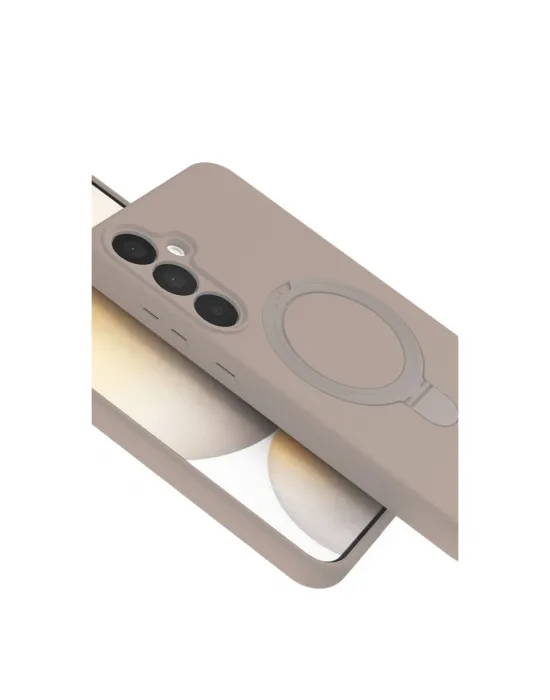 Samsung Galaxy A25 5g Regal Magsafe Standlı Kapak - Çöl Titanyum