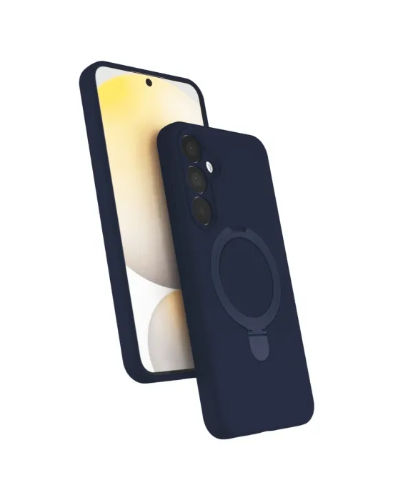 Samsung Galaxy A25 5g Regal Magsafe Standlı Kapak - Lacivert