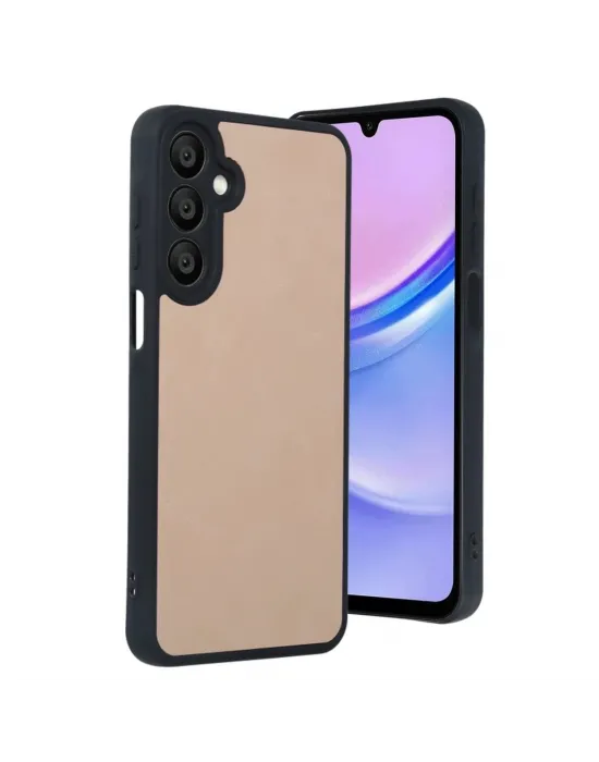 Samsung Galaxy A26 Kılıf Aras Deri Kapak - Pudra