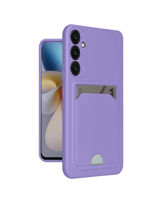 Samsung Galaxy A26 Kılıf Kelvin Kartvizitli Silikon - Lila