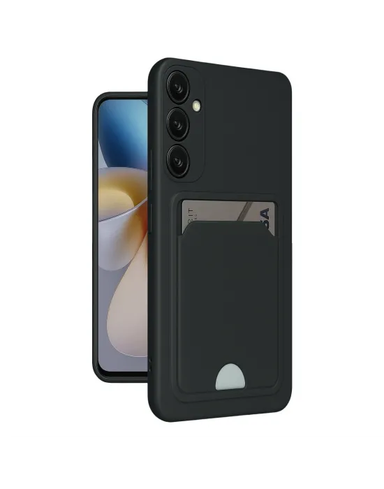 Samsung Galaxy A26 Kılıf Kelvin Kartvizitli Silikon - Siyah