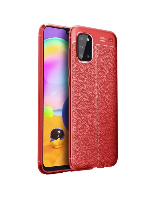 Samsung Galaxy A31 Kılıf Auto Focus Kapak - Kırmızı