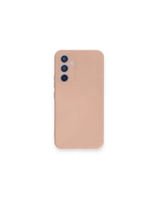 Samsung Galaxy A34 5g Kılıf Nano İçi Kadife Silikon - Pudra