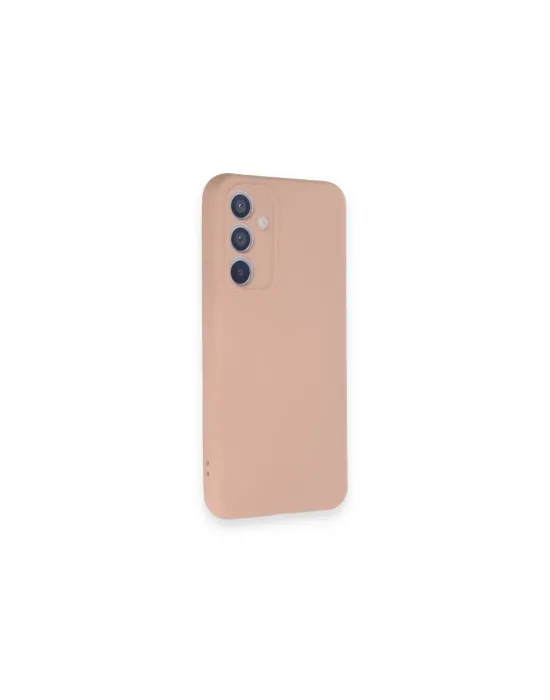 Samsung Galaxy A34 5g Kılıf Nano İçi Kadife Silikon - Pudra