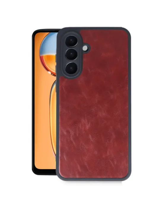 Samsung Galaxy A36 Kılıf Aras Deri Kapak - Bordo