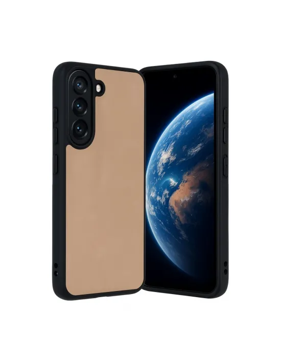 Samsung Galaxy A36 Kılıf Aras Deri Kapak - Pudra